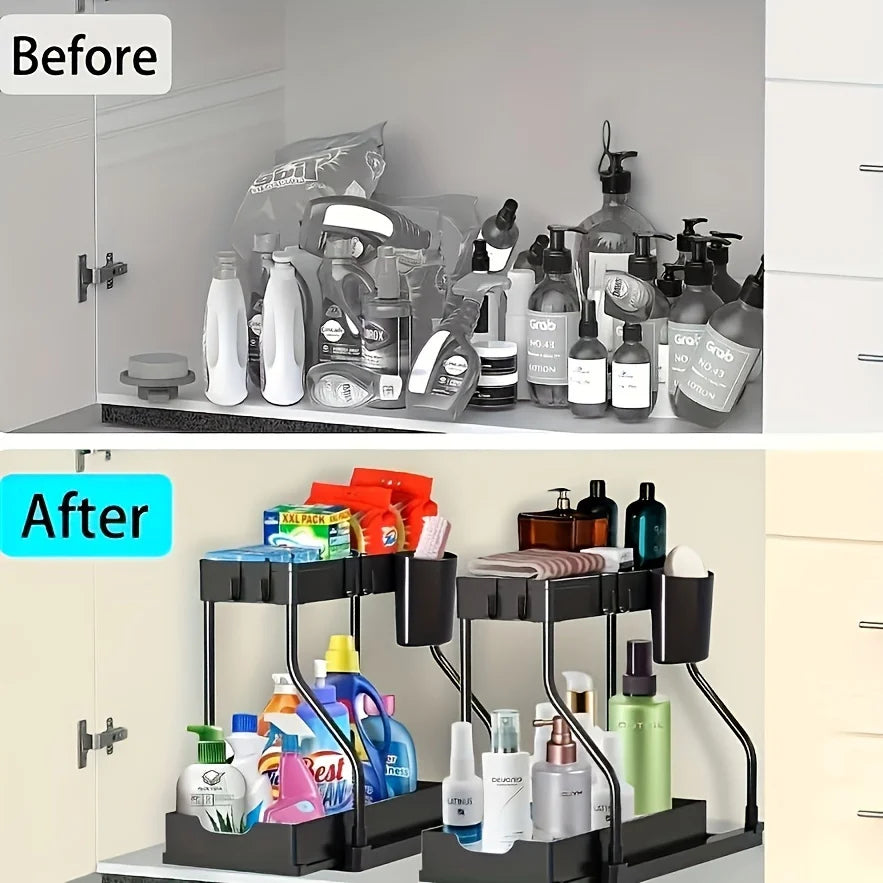 Tier Under Sink Storage Organizer