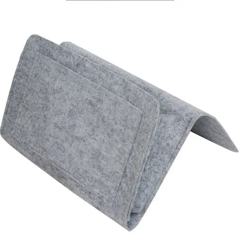Premium Bedside Storage Organizer – Sofa & Bed Pocket Caddy for Remote, Phone & Magazines