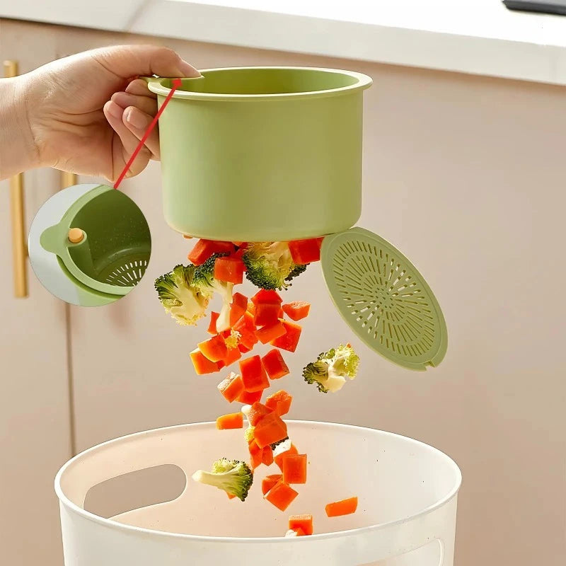 Kitchen Sink Drain Strainer Basket – Hanging Food Waste Filter & Sink Organizer
