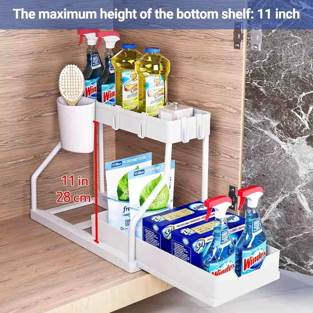 Tier Under Sink Storage Organizer