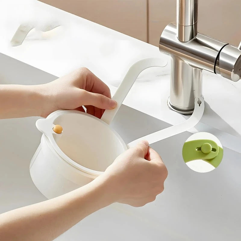 Kitchen Sink Drain Strainer Basket – Hanging Food Waste Filter & Sink Organizer