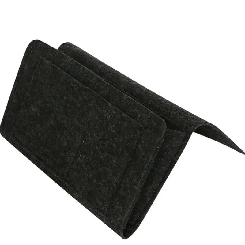 Premium Bedside Storage Organizer – Sofa & Bed Pocket Caddy for Remote, Phone & Magazines