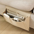 Premium Bedside Storage Organizer – Sofa & Bed Pocket Caddy for Remote, Phone & Magazines
