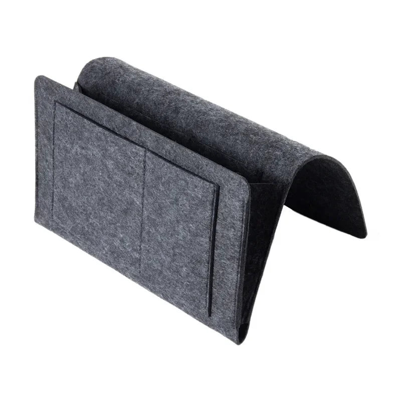 Premium Bedside Storage Organizer – Sofa & Bed Pocket Caddy for Remote, Phone & Magazines