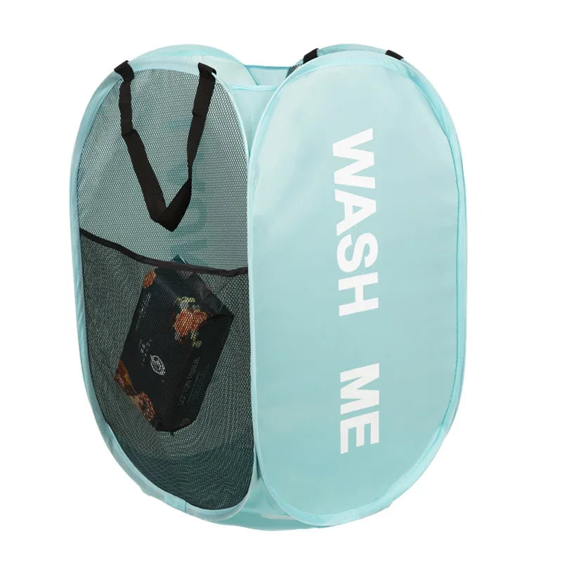 Foldable Laundry Basket – Large Collapsible Clothes Hamper with Handles