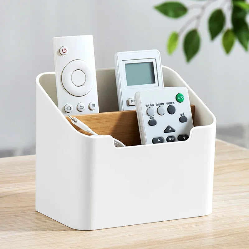 Multi-Compartment Desktop Storage Organizer – Remote Control & Office Accessories Holder