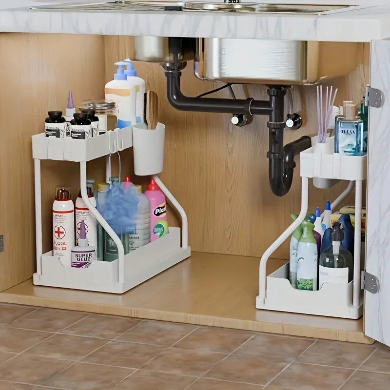 Tier Under Sink Storage Organizer